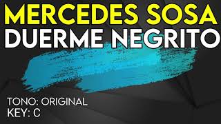 Mercedes Sosa  Duerme Negrito  Karaoke Instrumental [upl. by Elbert]