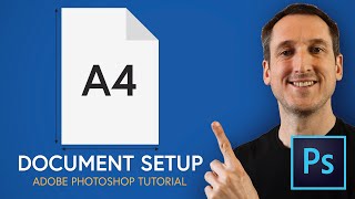 How to setup an A4 document in Adobe Photoshop [upl. by Heiner]