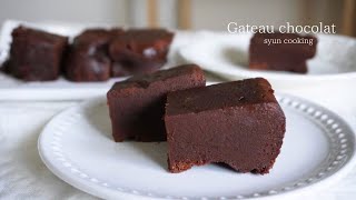 材料2つ・レンジで3分 メレンゲ作業なし！濃厚ガトーショコラ作り方 No oven Gateau chocolat 가토 쇼콜라 [upl. by Abramo113]