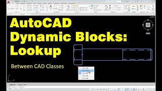 AutoCAD Dynamic Blocks Tutorial Adding the Lookup Action [upl. by Atiuqehc988]