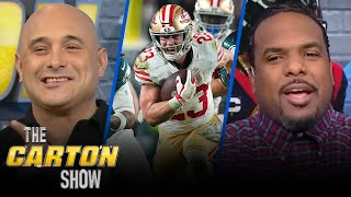 49ers shock Eagles with 4219 blowout Jalen Hurts evaluated for concussion  NFL  THE CARTON SHOW [upl. by Pearlman]