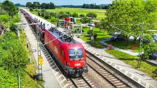 Der kleine Bahnhof Flintsbach am Inn [upl. by Avan578]