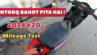 New 2024 tvs ntorq 125 e20 Mileage Test ll ntorq mileagetest [upl. by Siravrat244]