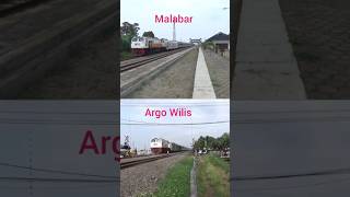 Kereta Malabar VS Argo Wilis [upl. by Llacam361]