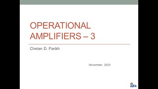 CAID Lecture 30 Opamps 3 Folded cascode [upl. by Ebarta]