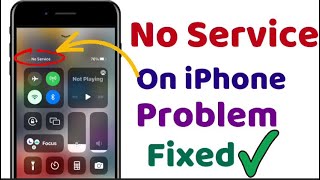 How to fix no Service on iPhone problem  NO Service Sim card [upl. by Sluiter]