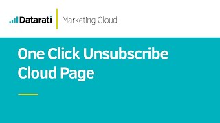 How to build an Unsubscribe Page in Salesforce Marketing Cloud [upl. by Romaine26]