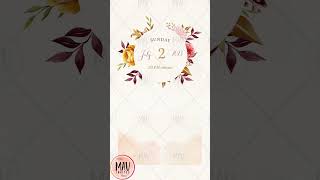 Floral Reception Invitation  Digital Wedding Invitations [upl. by Bobker]