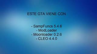 GTA VIRGEN  PARA SAMP SAMPFUNCS MODLOADER MOONLOADER CLEO [upl. by Eden]