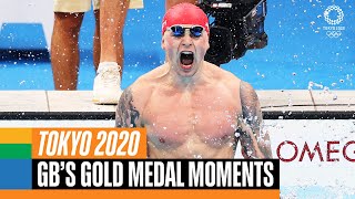 🇬🇧 🥇 Team GBs gold medal moments at Tokyo2020  Anthems [upl. by Milty]