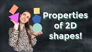 2D SHAPES FOR KIDS Properties of 2D shapes explained Sides and Vertices Interactive Video for KS1 [upl. by Kristina976]