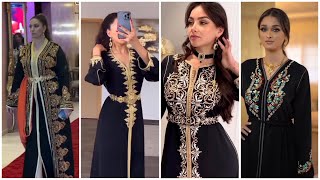 لعاشقات اللون الأسود أروع تشكيلة للقفطان المغربي بالأسود والذهبي لسنة 2024 best caftan marocain [upl. by Loziram]