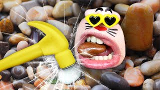 Mukbang  Pebble Stone Chocolate Realmouth EATING SHOW [upl. by Querida]