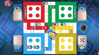 KING GAMEPLAY 4PLAYERS LUDO KING game [upl. by Dnob]