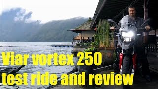 VIAR Vortex 250 Test Ride and review Zongshen RX3 CSC RX3 Cyclone viar Vortech 250 Indonesia [upl. by Hut896]