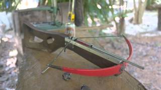 23quot Hand crafted BIG GAME CROSSBOW Part 2 quotActionquot Parts And Assembly [upl. by Orelle723]