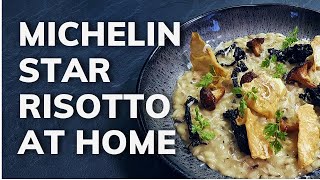 How to cook MUSHROOM RISOTTO at home  Michelin Star Recipe [upl. by Hcardahs]