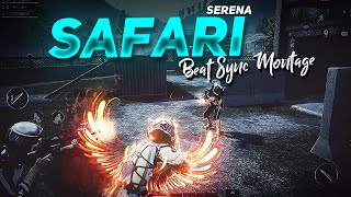 Serena  Safari Best Beat Sync Edit Pubg Mobile Montage  Road to 100k  69 JOKER [upl. by Hareemas]