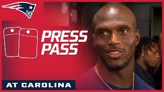 Press Pass Patriots vs Panthers postgame reaction [upl. by Anelam]