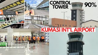 13th March 2023 Finally the Air Traffic Control at Kumasi International Airport is 90 Completed [upl. by Orelie]