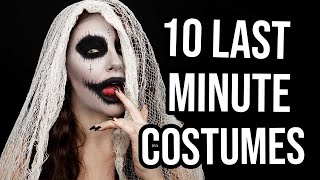 10 EASY LAST MINUTE HALLOWEEN COSTUMES  MAKEUP IDEAS 2020 4K [upl. by Livvie]