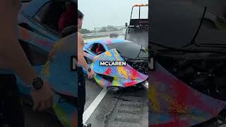 Streamer CRASHES McLaren [upl. by Hawker396]