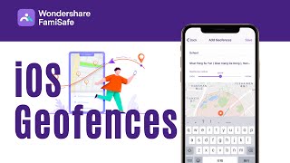 iPhone Geofencing  How To Set Geofence on iPhoneiOS  FamiSafe Parental Control [upl. by Nnylharas]