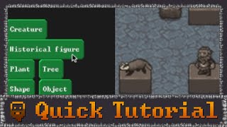 Dwarf Fortress  Quick Tutorials  Custom Statues [upl. by Neelyk]