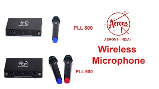 AERONS Wireless Microphone PLL800 and PLL900 [upl. by Nevins]