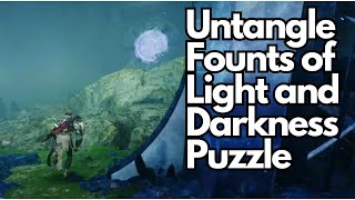 Destiny 2 The Final Shape Untangle Founts of Light and Darkness Puzzle Solution [upl. by Nylarahs]