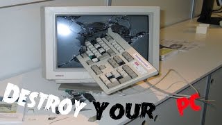 HOW TO DESTROY YOUR PC  Smash The Computer [upl. by Atilamrac]