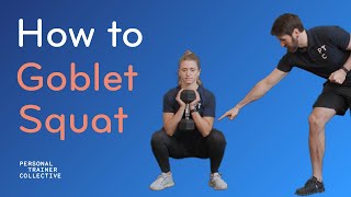 How To Goblet Squat  with Squat Progressions [upl. by Aivad]