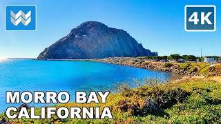 4K Morro Bay California USA  Embarcadero to Morro Rock Beach Walking Tour amp Travel Guide 🎧 [upl. by Dilaw]