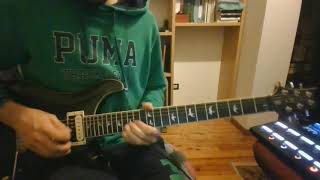 Ti lascio una parola goodbye  Nomadi guitar solo cover [upl. by Ij]