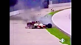 Vídeo raro nunca visto acidente curva Tamburello Ímola F1 [upl. by Leizo]