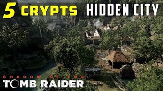 Crypts in Hidden City Sarcophagus Location  SHADOW OF THE TOMB RAIDER [upl. by Remmus]