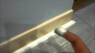 How To Hide The Gap Between The Baseboard And Quarter Round Wall Trim Finishing [upl. by Mandell]