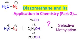 Proprieties of diazomethane Alkylation on hydroxyl and carboxyl groups diazomethane Part 2 [upl. by Laufer104]