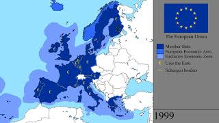 The History of the European Union Every Year [upl. by Nagaet]