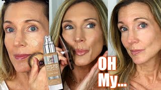 Foundation Friday Over 50  NEW IT Cosmetics Your Skin But Better Foundation  Skincare [upl. by Katzen]