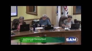 Southborough Planning Board meeting October 2 2023 [upl. by Blank660]