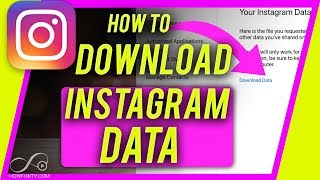 How to DOWNLOAD Instagram DATA  Backup and Archive your Instagram [upl. by Ogait501]