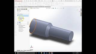 ENGT131 Revolved feature with chamfer in SOLIDWORKS [upl. by Alesi613]