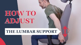 Adjusting Your Office Chair Lumbar Support  Ergonomic Office Seat Adjustment Manual [upl. by Arden]