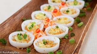 Savory Steamed Rice Cakes Banh Beo [upl. by Hewes394]