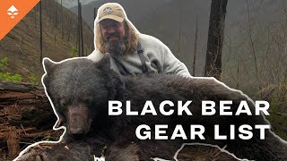 Ryan Lampers Backcountry Black Bear Gear List [upl. by Sharai]