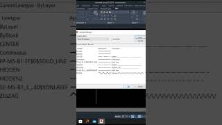 Linetype In AutoCAD autocad autocadplan autocaddrawing autocadtutorial viral shorts [upl. by Hayden]