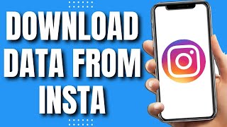 How To Download Data From Instagram New 2023 [upl. by Agathy684]