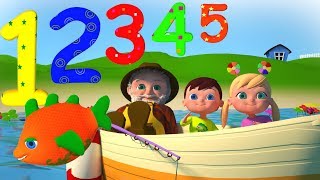 12345 ONCE I CAUGHT A FISH ALIVE  NUMBERS SONGS  NURSERY RHYME BY SMARTBABYSONGS [upl. by Anabal648]