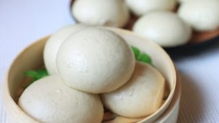 手工馒头Chinese Bread Buns  Mantou 蒸馒头 [upl. by Anauqcaj]